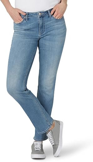 Lee Womens Legendary Mid Rise Straight Leg Jean