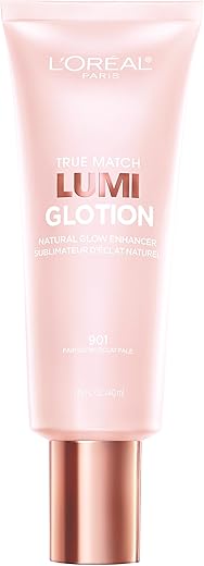 L'Oreal Paris Makeup True Match Lumi Glotion, Natural Glow Enhancer, Illuminator Highlighter, Bronzing Drops For A Sun-Kissed Glow, 901 Fair