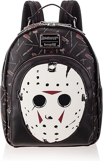 Loungefly Friday The 13Th Jason Mask Womens Double Strap Shoulder Bag Purse