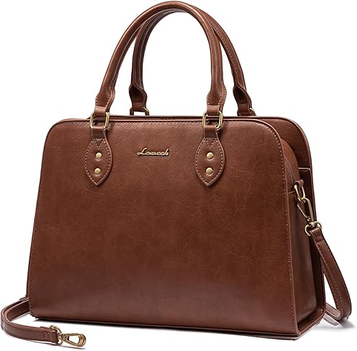 Lovevook Purses And Handbags For Women, Vintage Leather Top Handle Shoulder Bag Satchel Tote Crossbody Purse For Ladies