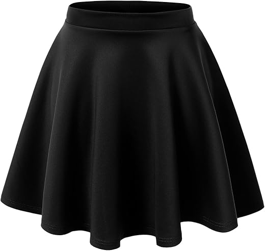 Made By Johnny Women'S Basic Versatile Stretchy Flared Casual Mini Skater Skirt Xs-3Xl Plus Size