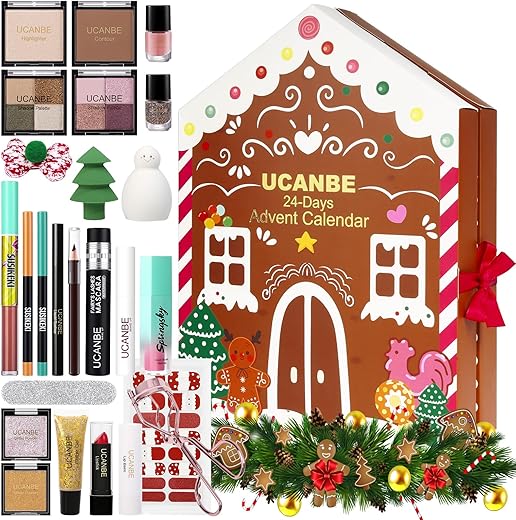 Makeup Advent Calendar 2024, 24 Days Christmas Gift Makeup Sets For Women, Ucanbe 2024-2025 Xmas Countdown Calendar Full Makeup Kits Beauty Makeup &Amp; Cosmetic For Teens, Girls Gift