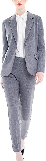 Marycrafts Women'S Business Blazer Pant Suit Set For Work