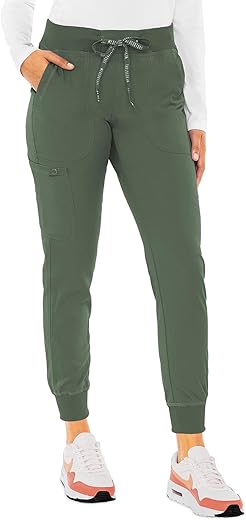 Med Couture Touch Women'S Scrub Pant Yoga Jogger With 5 Pockets &Amp; Drawstring Waistband - Mc7710