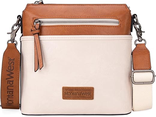 Montana West Crossbody Bag For Women Multi Pocket Cross Body Bag Purses With Guitar Strap