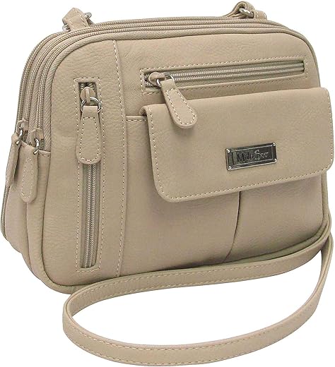 Multisac Zippy Triple Compartment Crossbody Bag