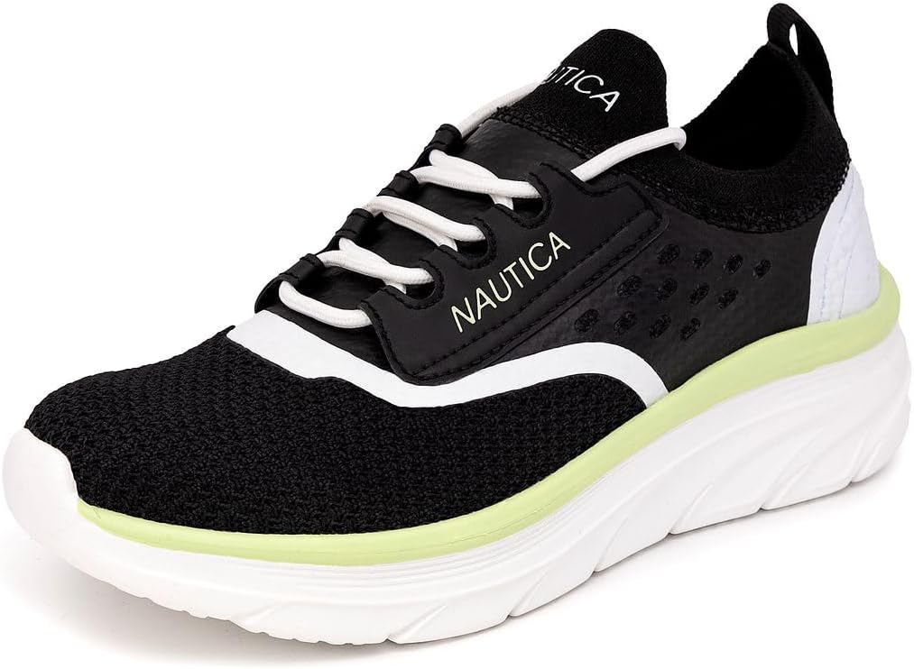 Nautica Women'S Fashion Sneaker Lace-Up Running Shoe Casual Max Cushioning Walking Tennis Sneaker