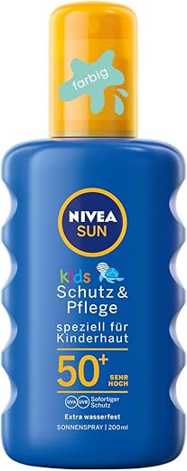 Nivea Sun Sun Spray For Children, Spf 50+, 200 Ml Spray Bottle, Kids Protection &Amp; Care