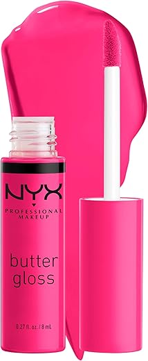 Nyx Professional Makeup Butter Gloss, Non-Sticky Lip Gloss - Summer Fruit (Hot Pink)