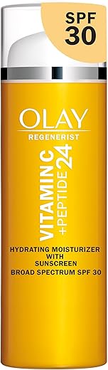 Olay Regenerist Vitamin C + Peptide 24 Face Moisturizer, Spf 30, 1.7 Oz