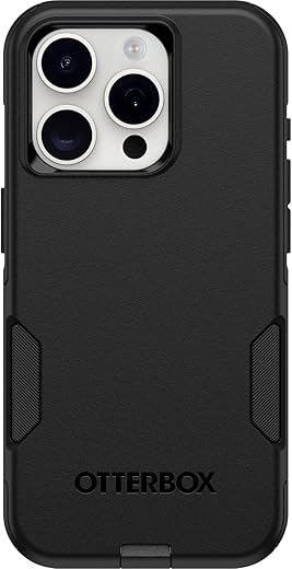 Otterbox Iphone 15 Pro (Only) Commuter Series Case - Black, Slim &Amp; Tough, Pocket-Friendly, With Port Protection