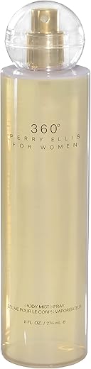 Perry Ellis 360° For Women Body Mist, 8 Ounce