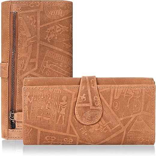 Real Leather Women Wallet Leather With Rfid Blocking -Trifold Card Holder Designer Ladies Clutch With Id Window Wallets