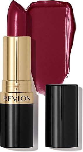 Revlon Lipstick, Super Lustrous Lipstick, Creamy Formula For Soft, Fuller-Looking Lips, Moisturized Feel In Berries, Vampire Love (777) 0.15 Oz