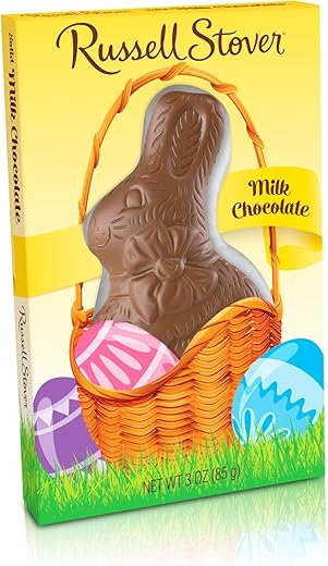 Russell Stover Solid Milk Chocolate Rabbit, 3 Ounce