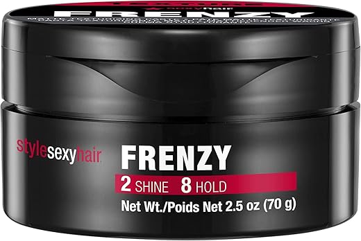 Sexyhair Style Frenzy Matte Texturizing Paste, 2.5 Oz | Fullness, Texture And Definition | Helps Create Bulk | Semi-Matte