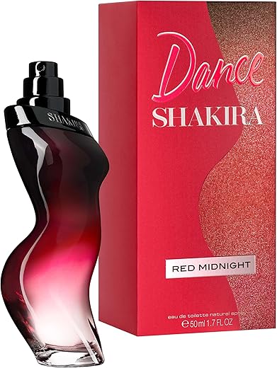 Shakira Perfumes - Dance Red Midnight For Women - Long Lasting - Elegant, Sexy And Femenine Fragance - Sweet And Bold Notes - Ideal For Day Wear - 1.7 Fl Oz