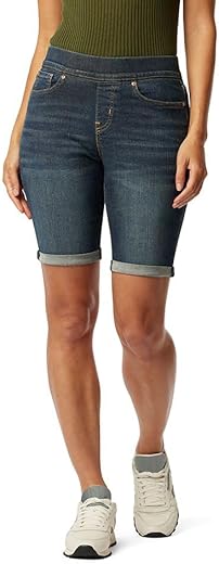 Signature By Levi Strauss &Amp; Co. Gold Women'S Totally Shaping Pull On Bermuda Shorts (Available In Plus Size)