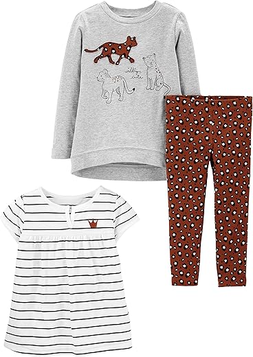 Simple Joys By Carter'S Baby-Girls 3-Piece Playwear Set