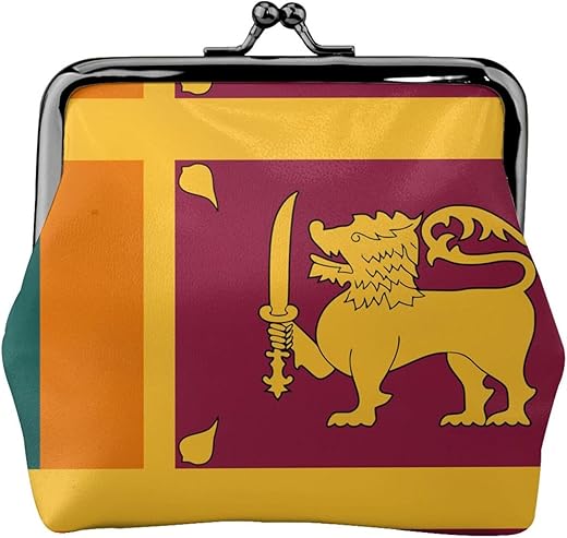 Sri Lanka Flag small wallets woman,wallets for women,coin purse for women,small womens wallet,with zipper and kiss lock