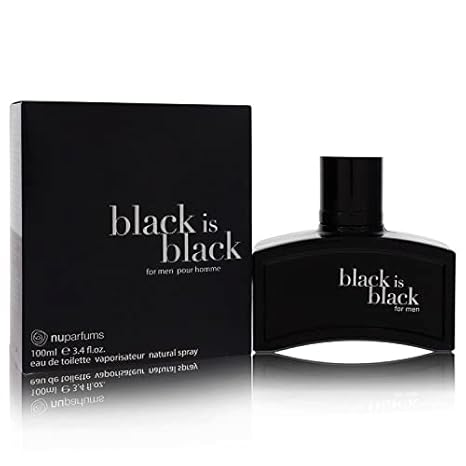 Starsun Depot Black Is Black Cologne By Nu Parfums Eau De Toilette Spray 3.4 Oz