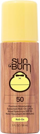 Sun Bum Original Spf 50 Sunscreen Roll-On Lotion | Vegan Broad Spectrum Moisturizing Uva/Uvb Easy Roller Ball Sunscreen Lotion With Vitamin E | 3 Oz