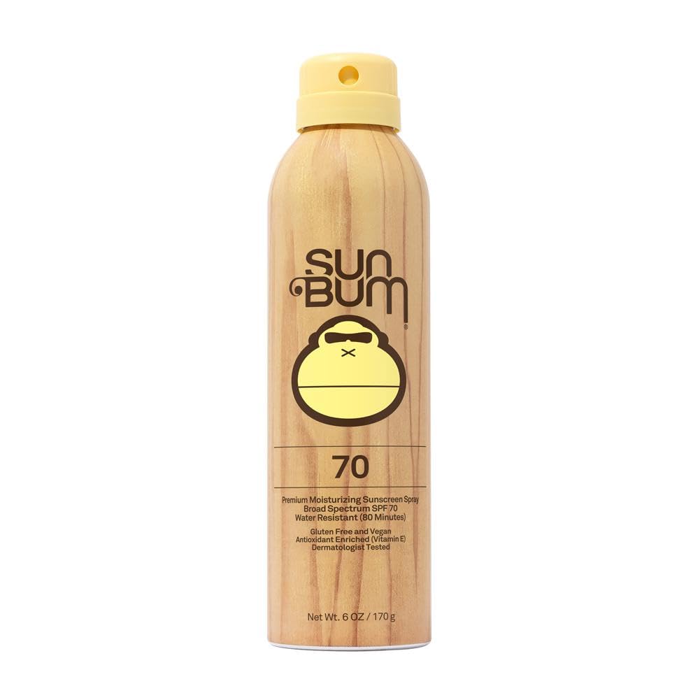 Sun Bum Original Spf 70 Sunscreen Spray |Vegan And Hawaii 104 Reef Act Compliant (Octinoxate &Amp; Oxybenzone Free) Broad Spectrum Moisturizing Uva/Uvb Sunscreen With Vitamin E | 6 Oz