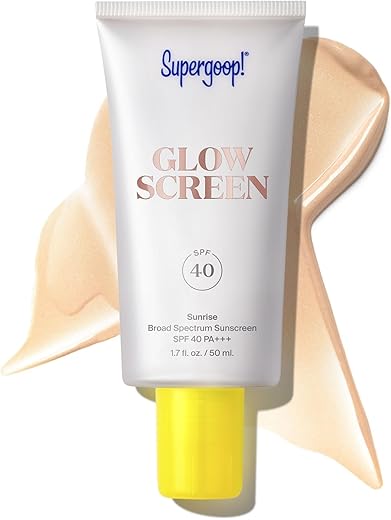 Supergoop! Glowscreen Spf 40, Sunrise (Champagne Glow) - 1.7 Fl Oz - Glowy Primer + Broad Spectrum Sunscreen - Helps Filter Blue Light - Boosts Hydration With Hyaluronic Acid, Vitamin B5 &Amp; Niacinamide