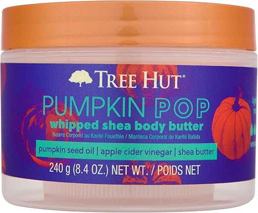 Tree Hut Pumpkin Pop Whipped Shea Body Butter, 8.4Oz, With Natural Shea Butter For Nourishing Essential Body Care