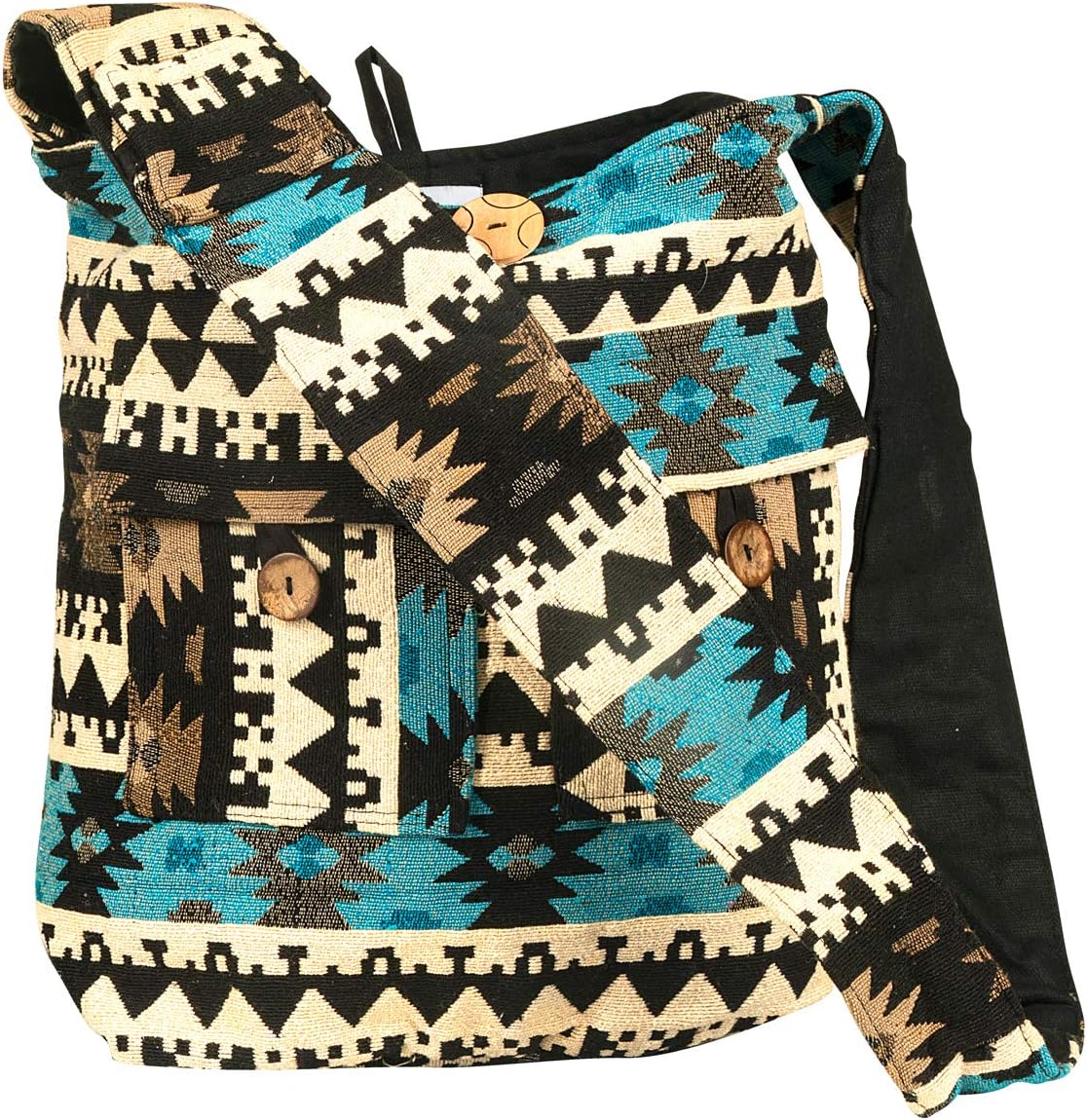 Tribe Azure Large Quilted Hobo Shoulder Bag Crossbody Sling Beach Travel