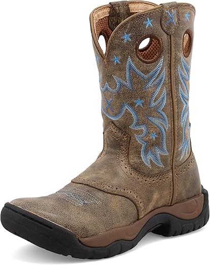 Twisted X Women'S 9&Quot; All Around Work Boot - Versatile Women'S Western Work Boots - Water Resistant Oiled Leather Shaft, Made For Barn Use