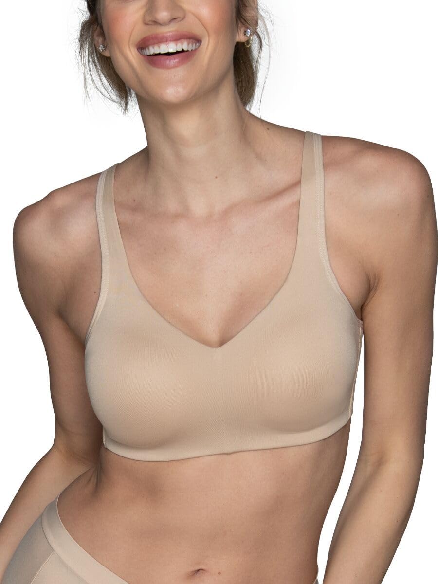 Vanity Fair Women'S Wireless Bra, Soft Smoothing Fabrics &Amp; Breathable Cups, Simple Sizing Available S-3Xl