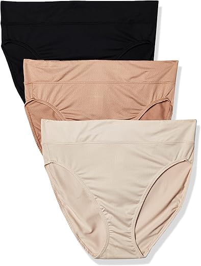 Warner'S Women'S Allover Breathable Hi-Cut Panty