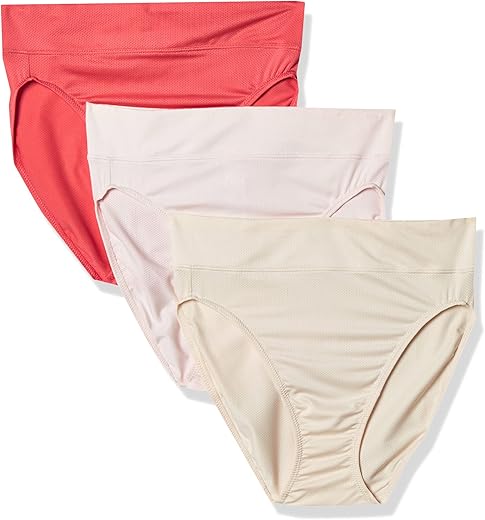 Warner'S Women'S Allover Breathable Hi-Cut Panty