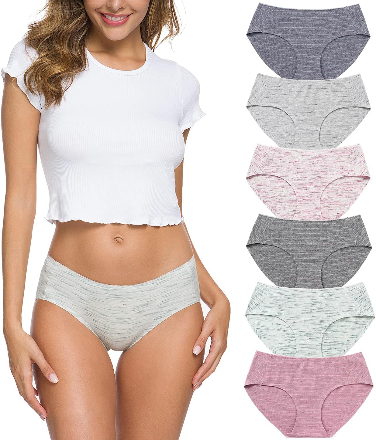 Wealurre Cotton Bikini Women'S Breathable Panties Seamless Comfort Underwear