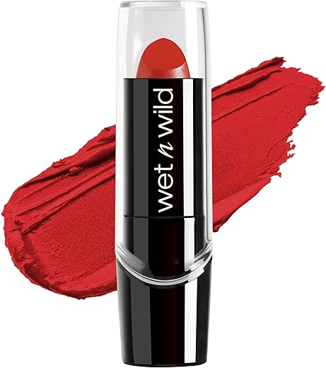 Wet N Wild Silk Finish Lipstick, Hydrating Rich Buildable Lip Color, Formulated With Vitamins A,E, &Amp; Macadamia For Ultimate Hydration, Cruelty-Free &Amp; Vegan - Cherry Frost