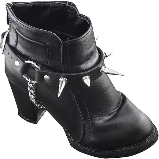 Women Boot Bracelet Metal Spike Chains Bling Western Fashion Jewelry Anklet Shoe Charm