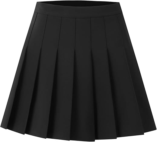 Women Pleated Skirt High Waist Casual Mini Tennis Skirts A-Line Mini Skirt