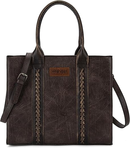 Wrangler Womens Crossbody Satchel Purse With Adjustable Strap