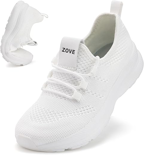 Zove Wide Toe Box Shoes Women Extra Wide Width Sneakers Ultra Light Road Running Shoes Non-Slip Wide Tennis Sneakers Breathable Walking Shoes