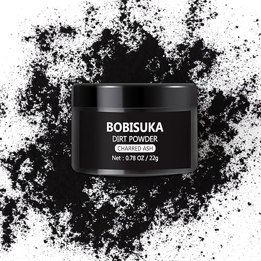 Bobisuka Makeup Special Effects Dirt Powder For Halloween Makeup Theme Party Wedding Movies Stage Performances Cosplay(0.78 Oz)(Charred Ash)