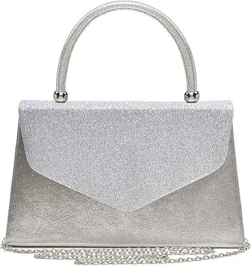 Dasein Women'S Evening Bag Party Clutches Wedding Purses Cocktail Prom Handbags With Frosted Glittering