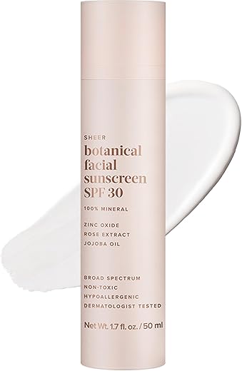 Evereden Sheer Botanical Face Sunscreen Spf 30 1.7 Fl Oz. | 100% Non-Nano Mineral Sunscreen Face Formula With Zinc Oxide | Soothing &Amp; Nourishing | Clean &Amp; Non-Comedogenic | Fsa Eligible