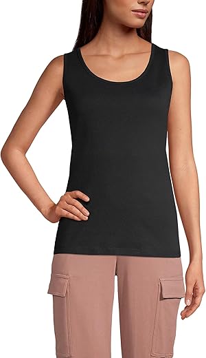 Lands' End Women'S Cotton Tank Top