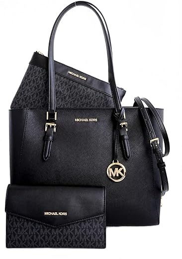 Michael Kors Charlotte Large 3-In-1 Tote Crossbody Handbag Leather