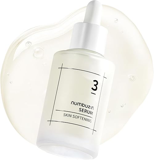 Numbuzin No.3 Skin Softening Serum | Pore Care, Textured Skin, Bumpy, Rough Skin, Glass Skin | Bifida, Galactomyces, Niacinamide, Adenosine, Panthenol | Korean Skin Care | 1.69 Fl Oz