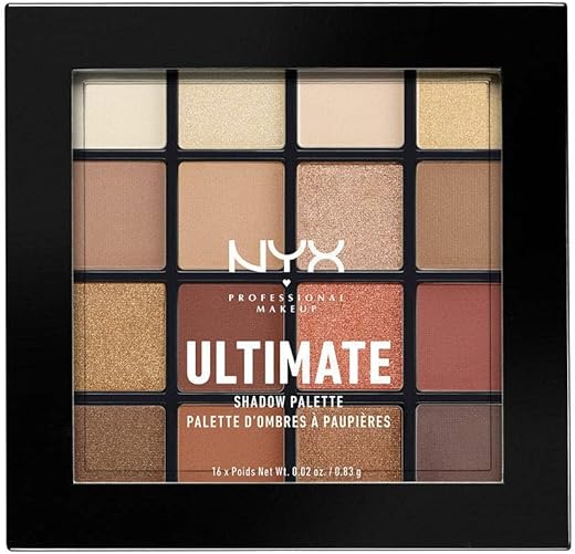 Nyx Professional Makeup Ultimate Shadow Palette, Eyeshadow Palette - Warm Neutrals