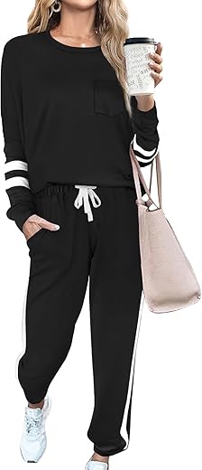 Rubzoof Sweatsuits For Women Sets 2 Piece Outfits Casual Lounge Sets Two Piece Sweat Suits S-3Xl