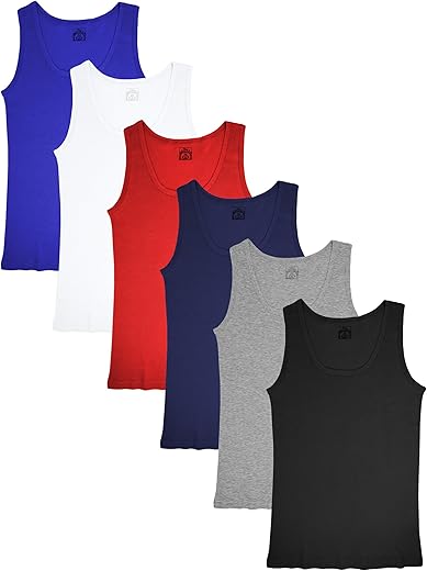 Sexy Basics Tank Tops For Women, Cotton Flex Tank Tops- Multi Packs