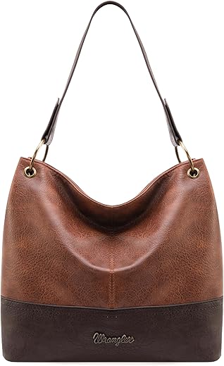 Wrangler Hobo Bags For Women Vegan Leather Top Handle Shoulder Purses And Handbags